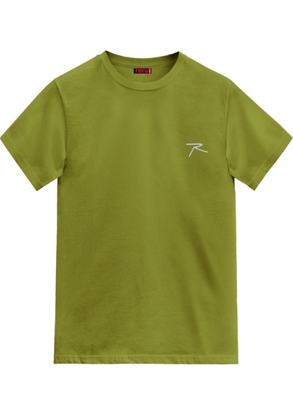 Erkek %100 Pamuk T-Shirt Agnıtıo Yeşil
