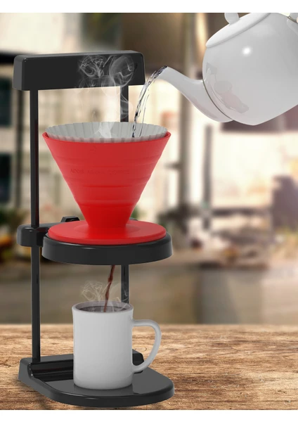 Addis Ababa Coffee Coffee Plastik V60 Standı & V60 Dripper