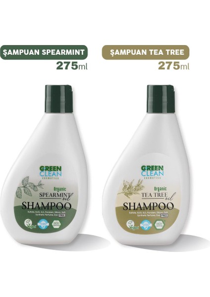 Şampuan Spearmint ve Tea Tree 275 ml