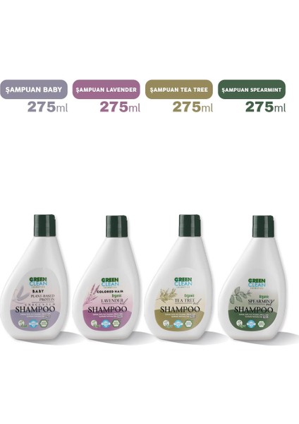 Green Clean Şampuan 275 ml 4 Çeşit