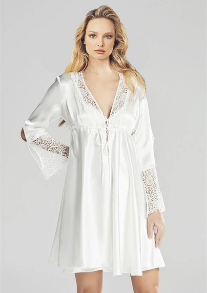 2005 Ekru Saten Kısa Gecelikli 6 Lı Çeyiz Seti indirimleri