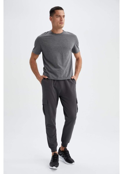 Regular Fit Kargo Cepli Jogger Eşofman Altı U8796AZ22AU
