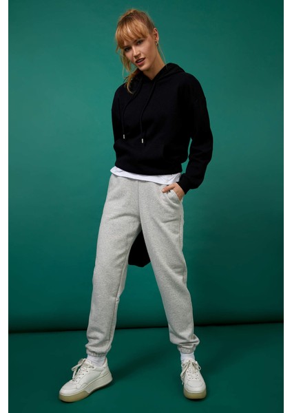 Beli Bağcıklı Cepli Relax Fit İçi Yumuşak Tüylü Jogger Eşofman Altı W1505AZ21WN modelleri