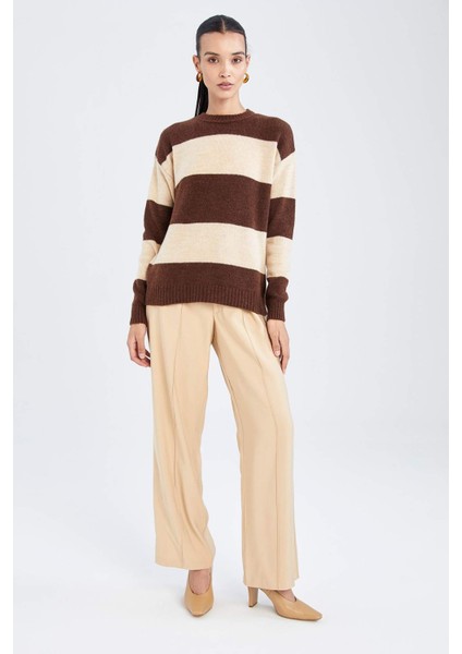 Regular Fit Bisiklet Yaka Kazak X7885AZ22WN indirimleri