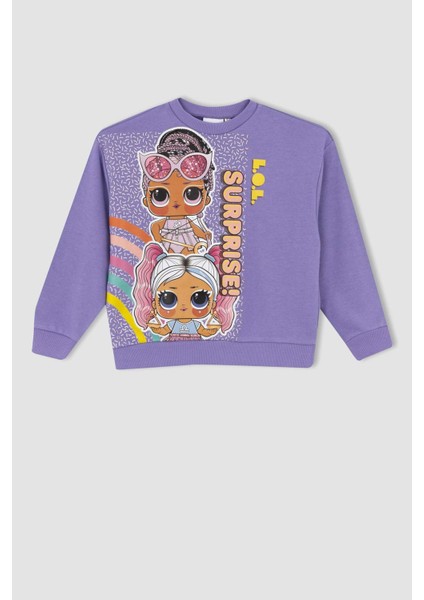 Kız Çocuk L.O.L. Surprise Bisiklet Yaka Sweatshirt Y3778A622AU