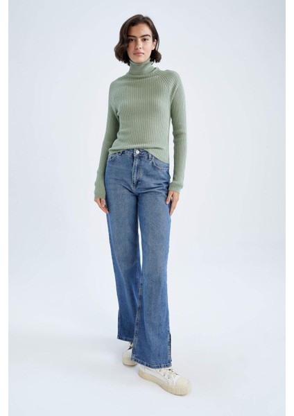 Slim Fit Balıkçı Yaka KAZAK X7912AZ22WN