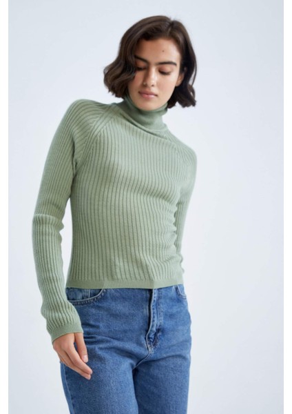 Slim Fit Balıkçı Yaka KAZAK X7912AZ22WN