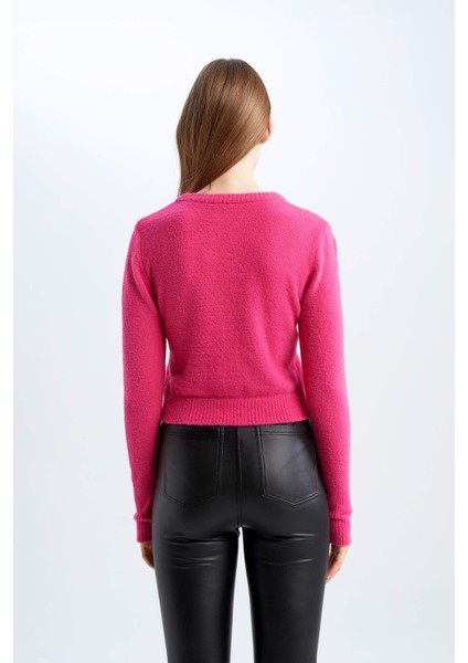 Coool Slim Fit Bisiklet Yaka Kazak U3145AZ22AU fırsatları