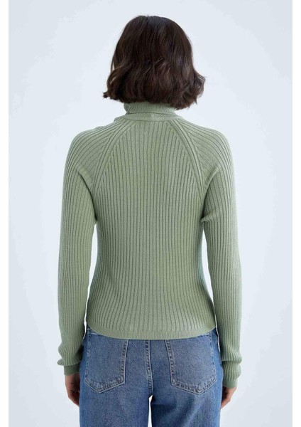 Slim Fit Balıkçı Yaka KAZAK X7912AZ22WN