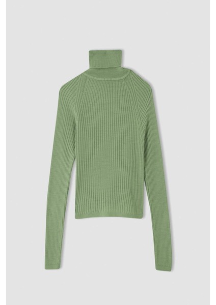Slim Fit Balıkçı Yaka KAZAK X7912AZ22WN