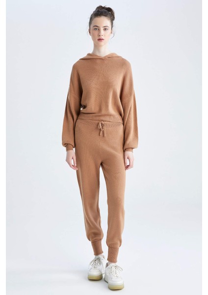 Oversize Fit Kapüşonlu Kazak R1700AZ22AU
