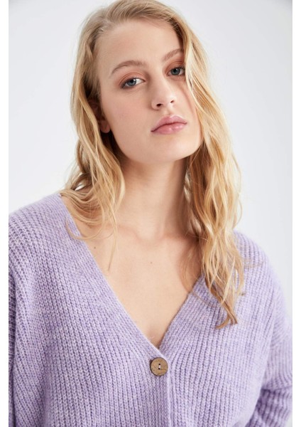 V Yaka Düğmeli Triko Hırka R1262AZ21AU indirimleri