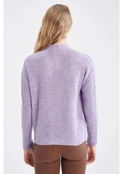 V Yaka Düğmeli Triko Hırka R1262AZ21AU