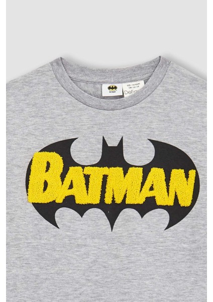 Erkek Çocuk Batman Bisiklet Yaka Sweatshirt Y4439A622WN