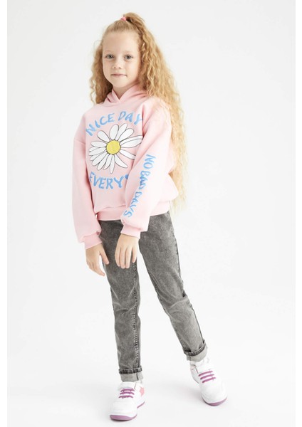 Kız Çocuk Kapüşonlu İçi Yumuşak Tüylü Sweatshirt Y3756A622AU fiyatları