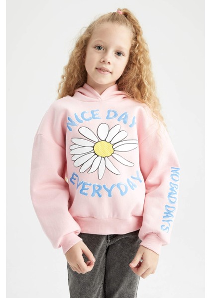 Kız Çocuk Kapüşonlu İçi Yumuşak Tüylü Sweatshirt Y3756A622AU modelleri