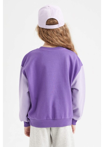 Kız Çocuk NBA Los Angeles Lakers Bisiklet Yaka İçi Yumuşak Tüylü Sweatshirt Y4809A622AU modelleri