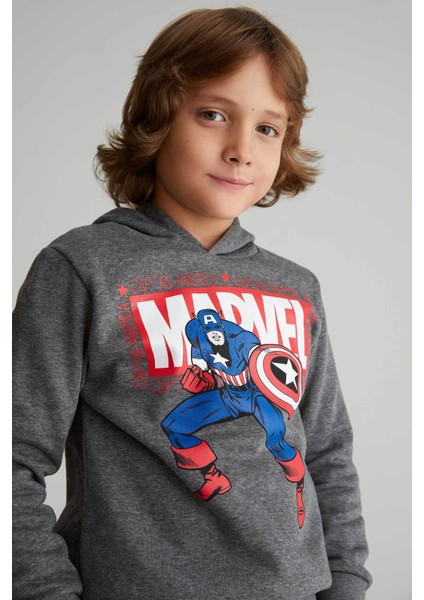Erkek Çocuk Marvel Kapüşonlu Sweatshirt W0241A622AU