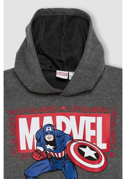 Erkek Çocuk Marvel Kapüşonlu Sweatshirt W0241A622AU