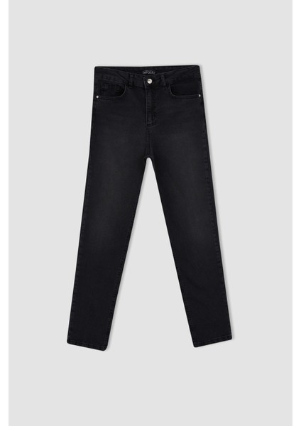 Vintage Slim Fit Yüksek Bel Jean Pantolon Y4668AZ22AU