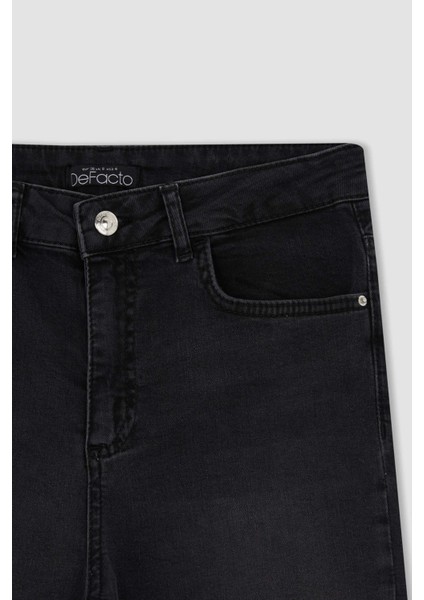 Vintage Slim Fit Yüksek Bel Jean Pantolon Y4668AZ22AU