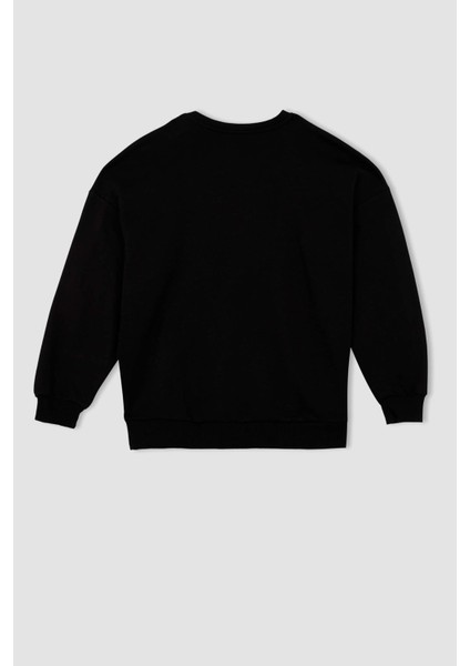 Oversize Fit Bisiklet Yaka Sweatshirt Y1346AZ22WN