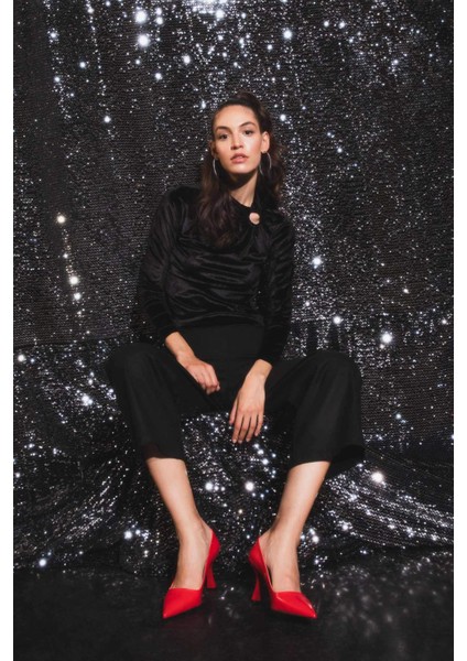 Fitted Bisiklet Yaka Uzun Kollu Tişört Z3000AZ22WN fiyatları