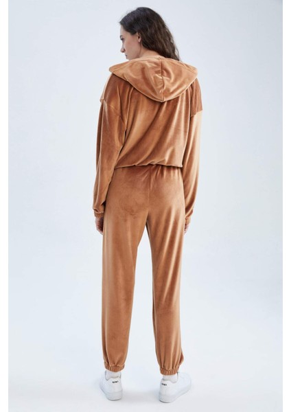 Regular Fit Basic Kadife Eşofman Altı Z9149AZ22WN