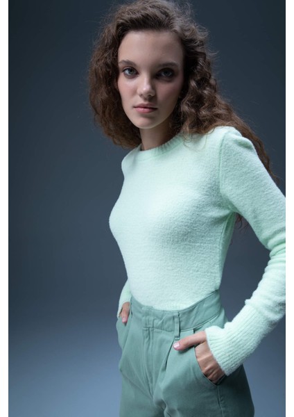 Coool Slim Fit Bisiklet Yaka Kazak U3145AZ22AU