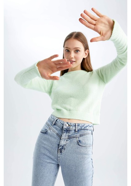 Coool Slim Fit Bisiklet Yaka Kazak U3145AZ22AU modelleri