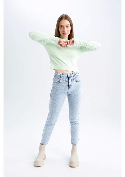 Coool Slim Fit Bisiklet Yaka Kazak U3145AZ22AU fırsatları