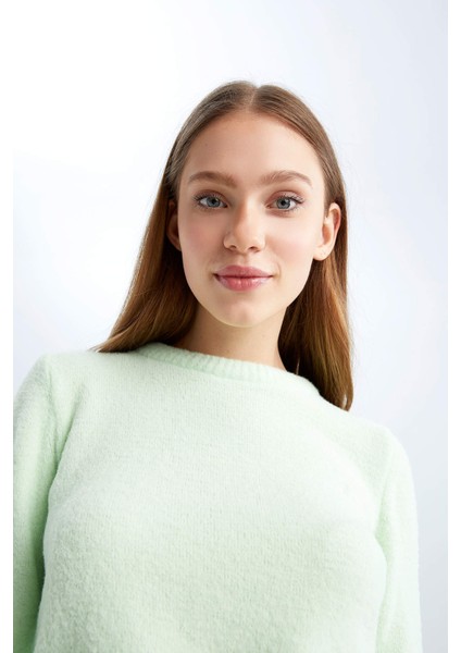 Coool Slim Fit Bisiklet Yaka Kazak U3145AZ22AU