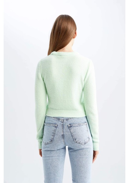 Coool Slim Fit Bisiklet Yaka Kazak U3145AZ22AU