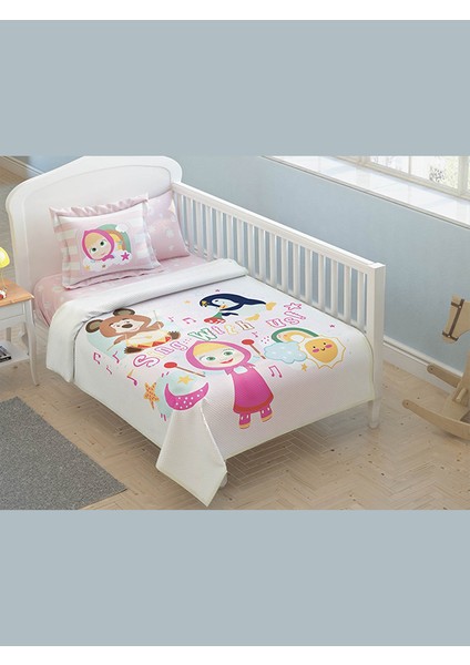 Lisanslı Bebek Pike Takımı Masha Singer Baby
