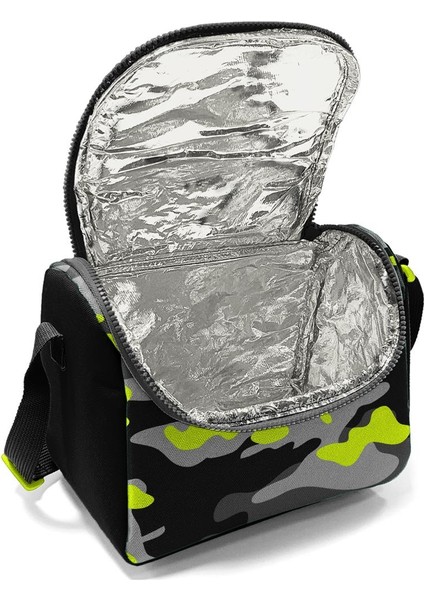 Coral High Kids Siyah Gri Kamuflaj Desenli Thermo Beslenme Çantası 11816 indirimleri