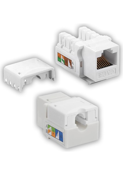 Q-J90K Cat6 Utp 90 Derece Keystone Jack