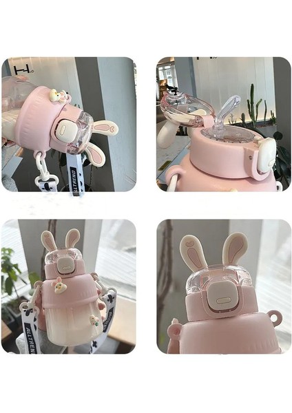 Kids Outdoor Portatif Plastik Su Şişesi 700ML Pipetli ve Taşıyıcılı (Yurt Dışından) modelleri