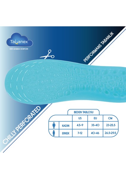 Chilly Perforated Jel Tabanlık - Erkek 40-46