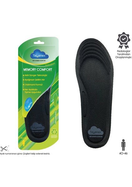 Memory Comfort Tabanlık - Erkek 40-46