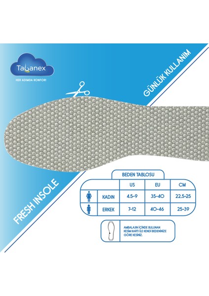 Fresh Insole Tabanlık - Kadın