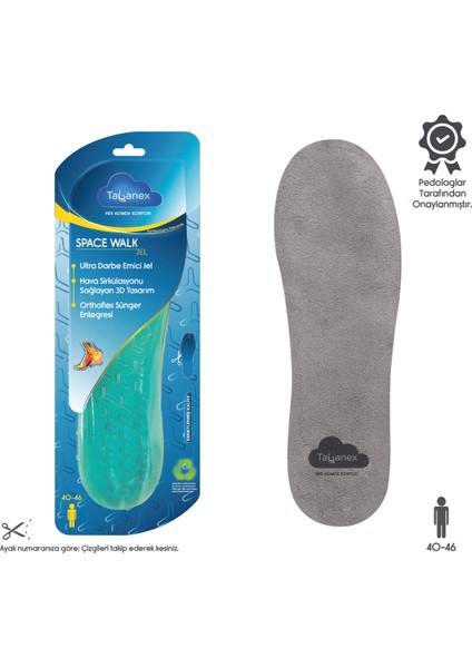 Space Walk Jel Tabanlık - Erkek