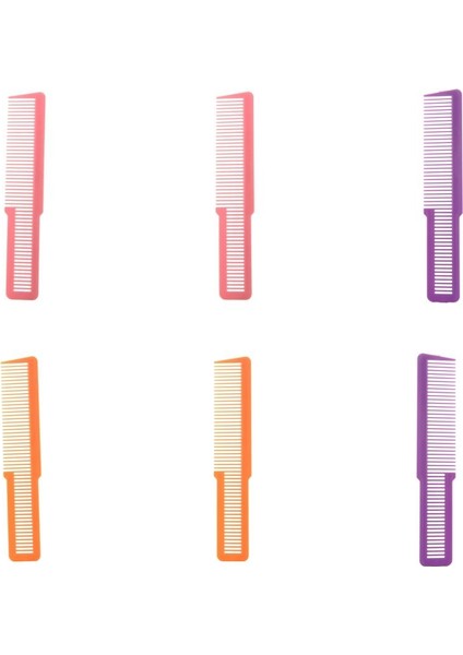 6 Adet Profesyonel Flattop Klipsör Kesim Plastik Statik Ücretsiz Fırça (Yurt Dışından)
