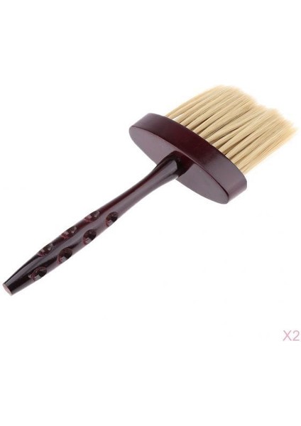 2pcs Pro Berber Saç Kesme Boyun Duster Salon Ist Kuaförlük Retro (Yurt Dışından)