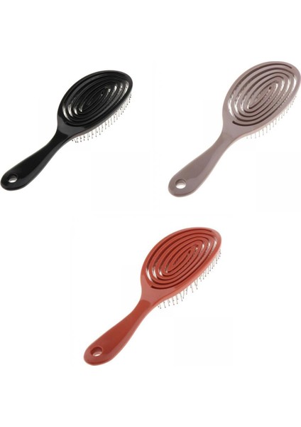 3peeces Tarak Fırça Fırçası Kuru Çeşitli Salon (Yurt Dışından)