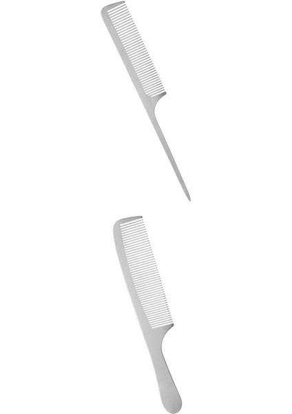 2pcs Yeni Paslanmaz Çelik Salon Kuaförlük Profesyonel Alet Tarağı (Yurt Dışından)