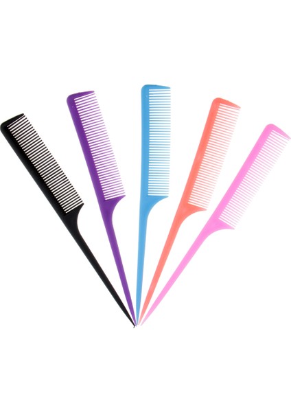 9 "ince Diş Rattail Pimi Antistatik Kuaförlük Saç Modeli Kuyruk Tarak 5/set (Yurt Dışından) fırsatları