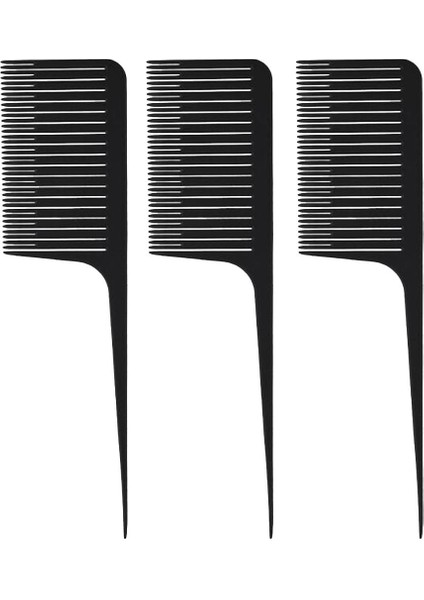 3pcs Abs Dokuma Salon Saç Tarakları Folyo Saç Tarağı Vurgulamak (Yurt Dışından)