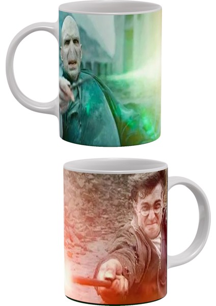 Voldemort Vs Potter Baskılı Porselen Kupa