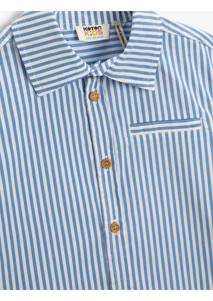 Gömlek Uzun Kollu Cepli Pamuklu modelleri