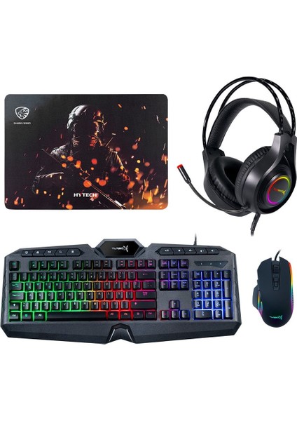 TRX-104 Bundle Klavye Mouse Kulaklık Mousepad Oyuncu Seti